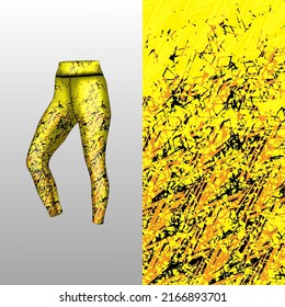 Abstract background style for sports leggings