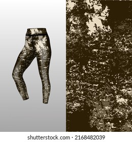 Abstract background style for sports leggings