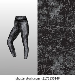 Abstract background style for sports leggings