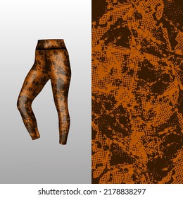 Abstract background style for sports leggings