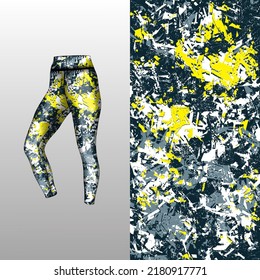 Abstract background style for sports leggings