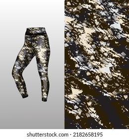 Abstract background style for sports leggings