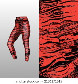 Abstract background style for sports leggings