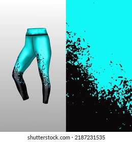 Abstract background style for sports leggings