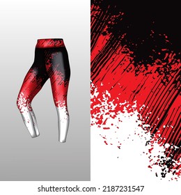 Abstract background style for sports leggings