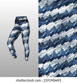 Abstract background style for sports leggings