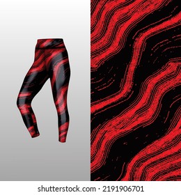 Abstract background style for sports leggings