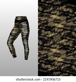 Abstract background style for sports leggings