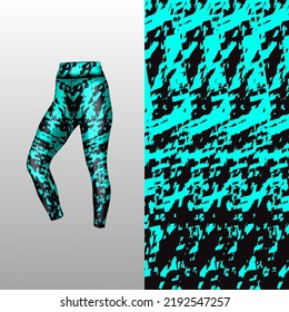 Abstract background style for sports leggings