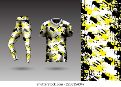 Abstract background style for sports leggings and t-shirt