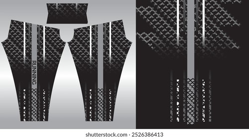 Abstract background style for sports leggings