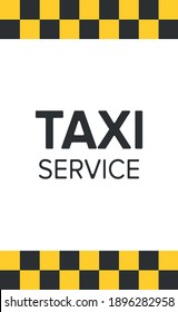 Abstract background in the style of a taxi - Vector illustration