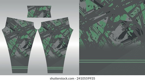 Abstract background styling for sports leggings