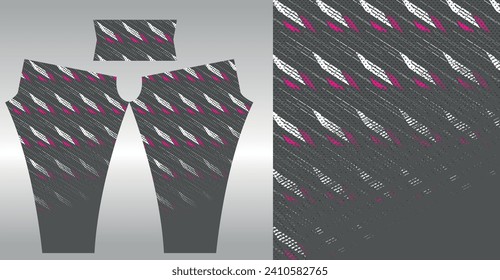 Abstract background styling for sports leggings