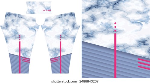 Abstract background styling for sports leggings