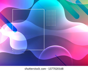 abstract background. Stylish wavy banner design