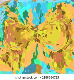 Abstract background stylized as autumn forest.