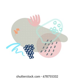 Abstract background with stylized floral and geometric elements . Trendy graphic design for card, poster, invitation, brochure. Perfect for wedding, anniversary, birthday, valentine's day, party.
