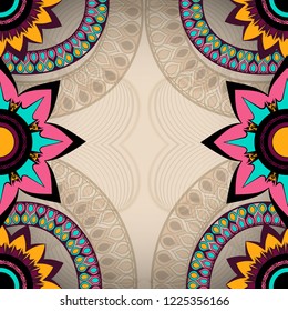 Abstract background with stylized flowers.