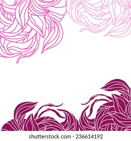 abstract background with stylized leaves