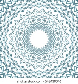 Abstract background Stylized lotus petals circular ornament