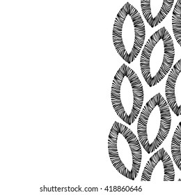 Abstract background with stylized petals. Vector.