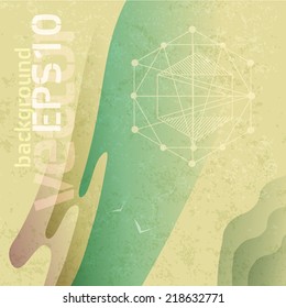 abstract background. stylized retro. wave. vector eps10