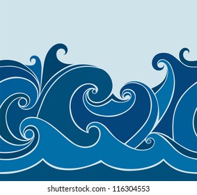 abstract background with stylized wave