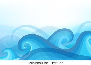 Abstract background with stylized wave