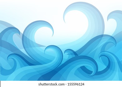 abstract background with stylized wave