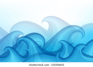 Abstract Background Stylized Wave Stock Vector (royalty Free) 119951212