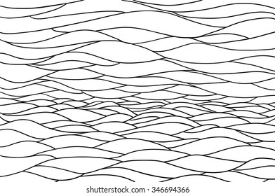Abstract background with stylized wave and sky. 