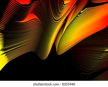 abstract background, stylized waves, place for text