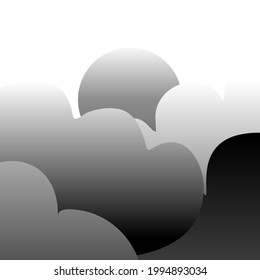 Abstract background of summer in black and white, curve, gradation 084