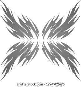 Abstract background of summer in black and white, curve, gradation 044