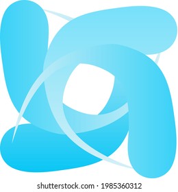 Abstract background of summer in blue, curve, gradation 029