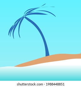 Abstract background of summer in blue, curve, gradation 059