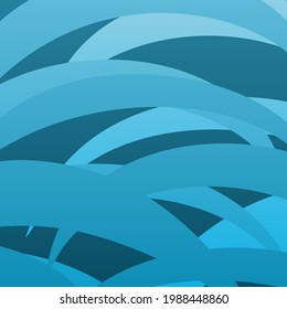 Abstract background of summer in blue, curve, gradation 052