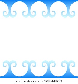 Fondo abstracto del verano en azul, curva, gradación 077
