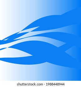 Fondo abstracto del verano en azul, curva, gradación 074