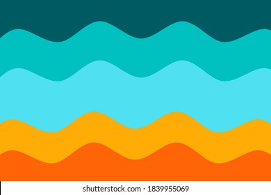 Abstract background with summer colors suitable for your design templates like background, web design, posters, banners, books, illustrations, etc. Vertical wave pattern.