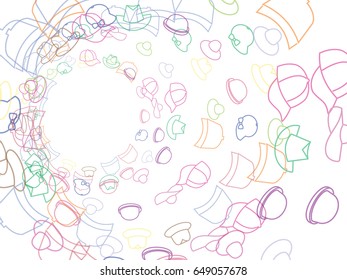 Abstract background for summer hats. Colored Vector illustration. Can be used to sell hats