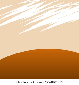 Abstract background of summer in orange, curve, gradation 083