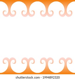 Abstract background of summer in orange, curve, gradation 077