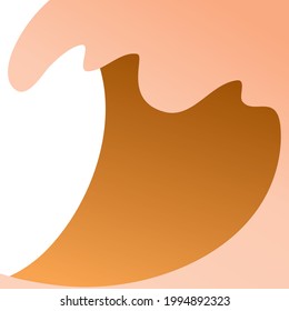 Abstract background of summer in orange, curve, gradation 079
