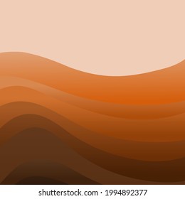 Abstract background of summer in orange, curve, gradation 060