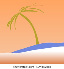 Abstract background of summer in orange, curve, gradation 059