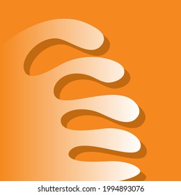 Abstract background of summer in orange, curve, gradation 047