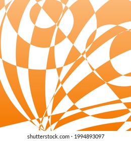 Abstract background of summer in orange, curve, gradation 035