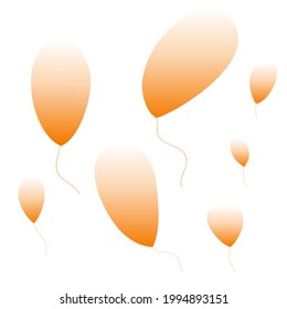 Abstract background of summer in orange, curve, gradation 017